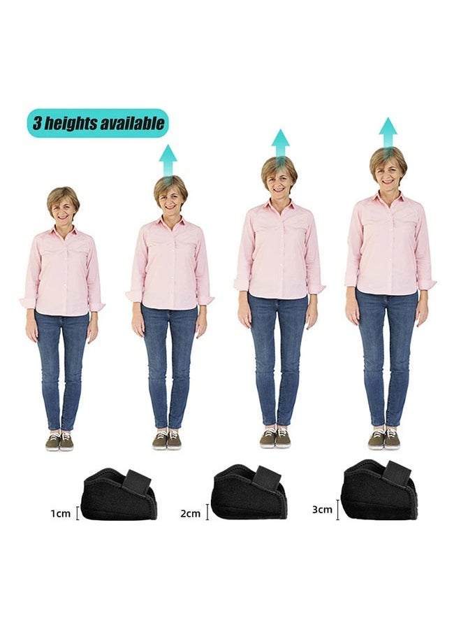 1 Pair Height Increase Insoles for Men & Women, 3cm Heel Cushions, Soft Shoe Inserts (Size 41-45)