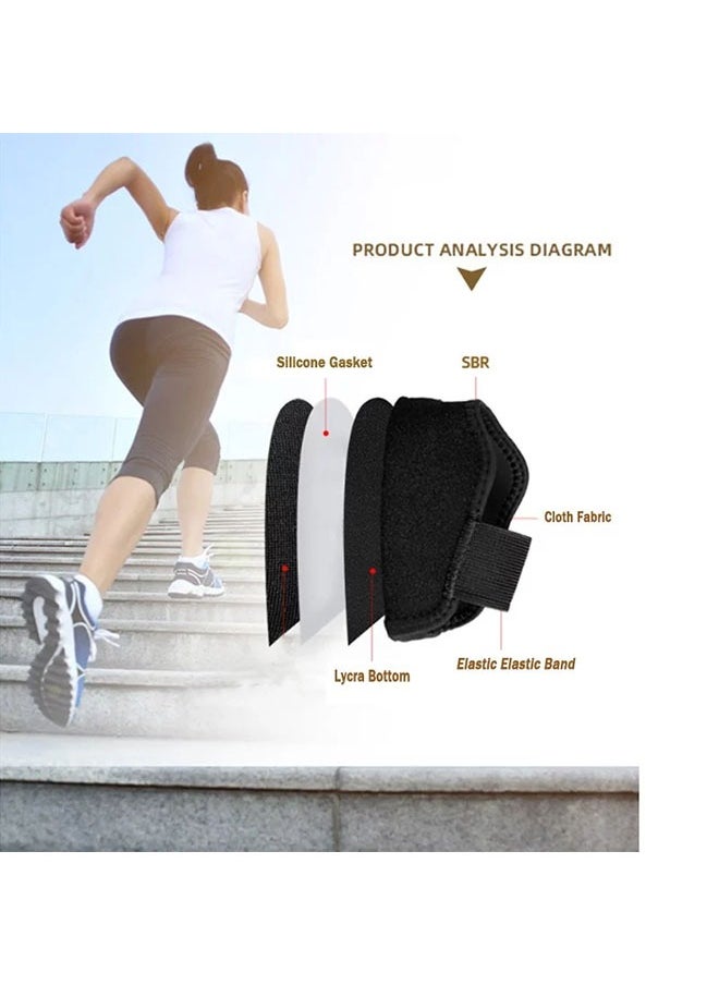 1 Pair Height Increase Insoles for Men & Women, 3cm Heel Cushions, Soft Shoe Inserts (Size 41-45)