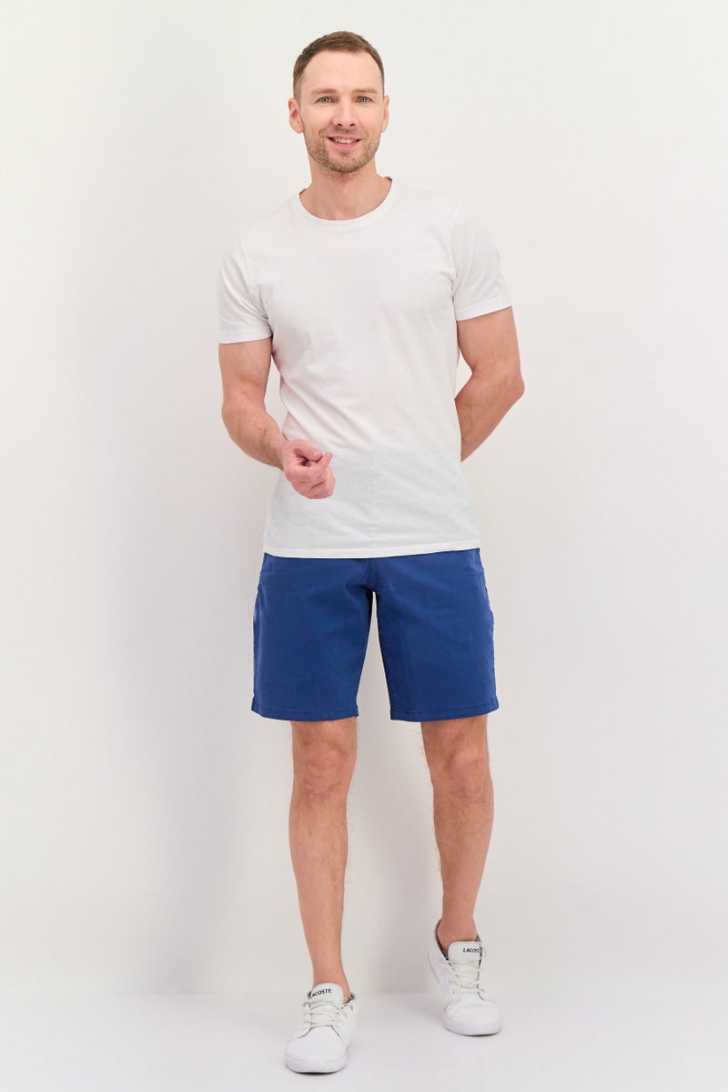 GAP Men Plain 10 Inseam Basic Shorts, Sea Blue - Image 3