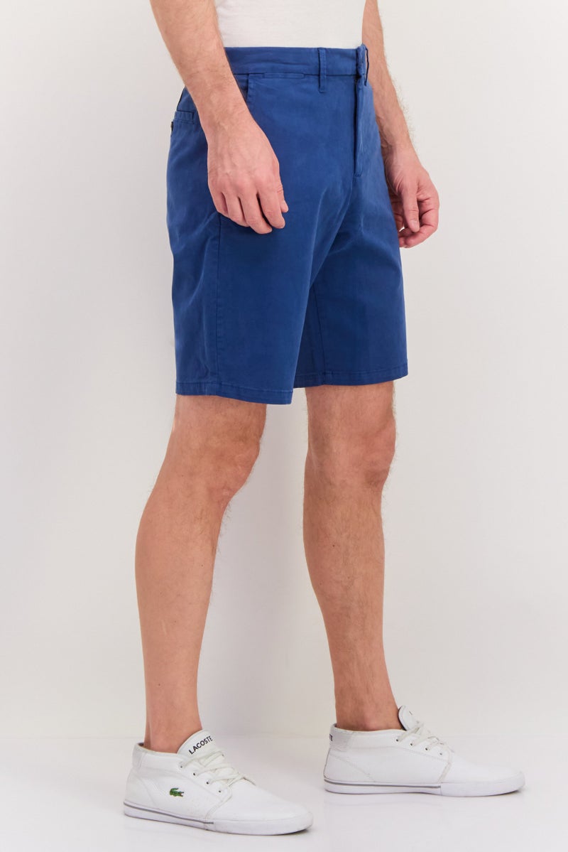 GAP Men Plain 10 Inseam Basic Shorts, Sea Blue - Image 4