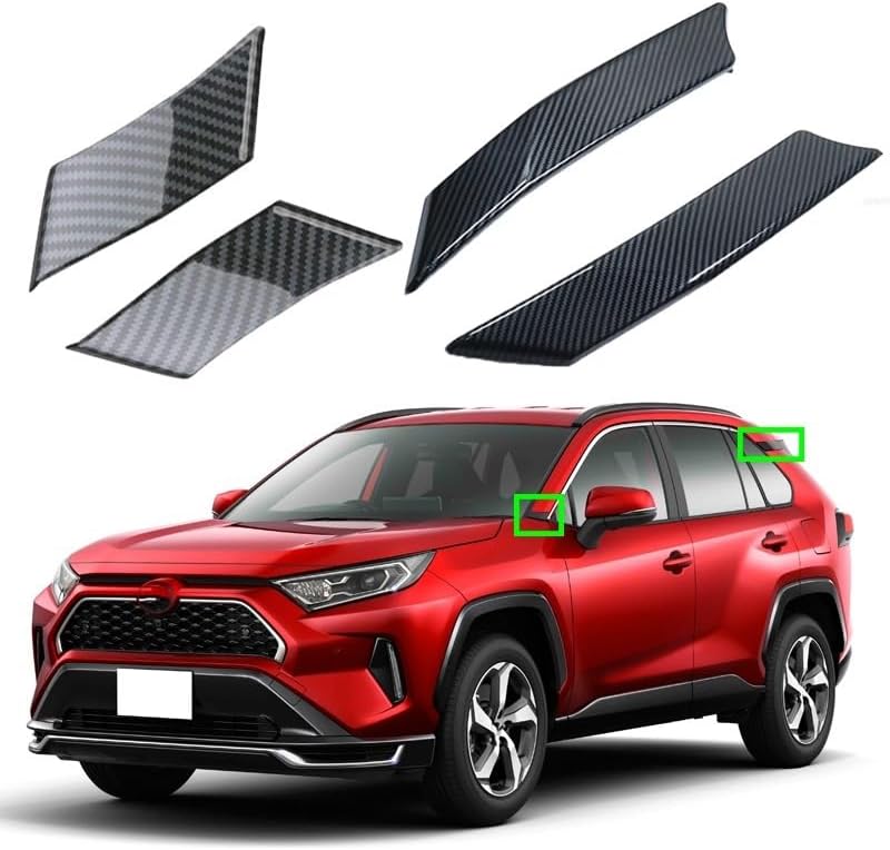 QASULER Car A/C Door Pillar Trim Covers for Toyota RAV4 - Image 2