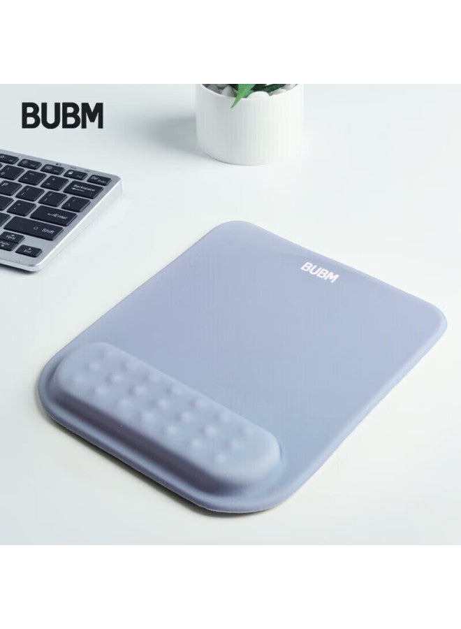 Bubm Memory Foam Wrist Pad, Mouse Pad, Wrist Rest, Cute Creative Simple Silicone Laptop Mouse Wrist Support, Hand And Wrist Pad For Men And Women, Jsm-b Smog Blue - Image 1