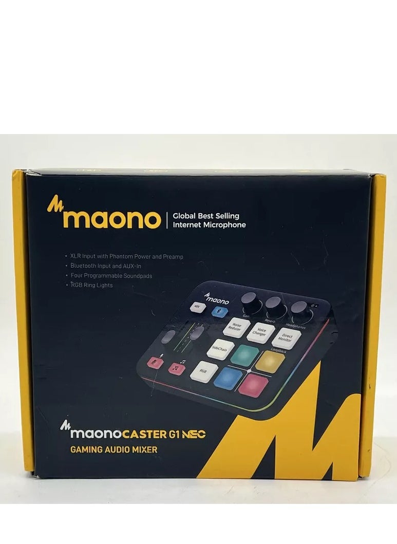 Maono - Maonocaster G1 Neo Gaming Audio Mixer w/ 4 Programmable Soundpads - Image 1