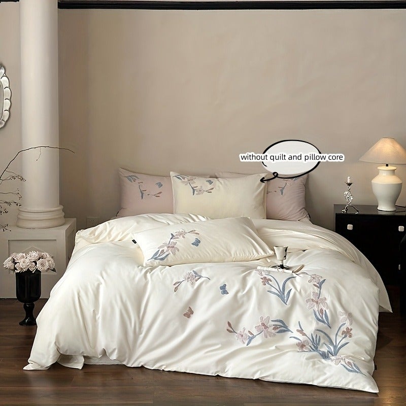 3pcs Plant Floral Bedding Including Duvet Cover And Pillowcases (Filling Not Included) - Image 5