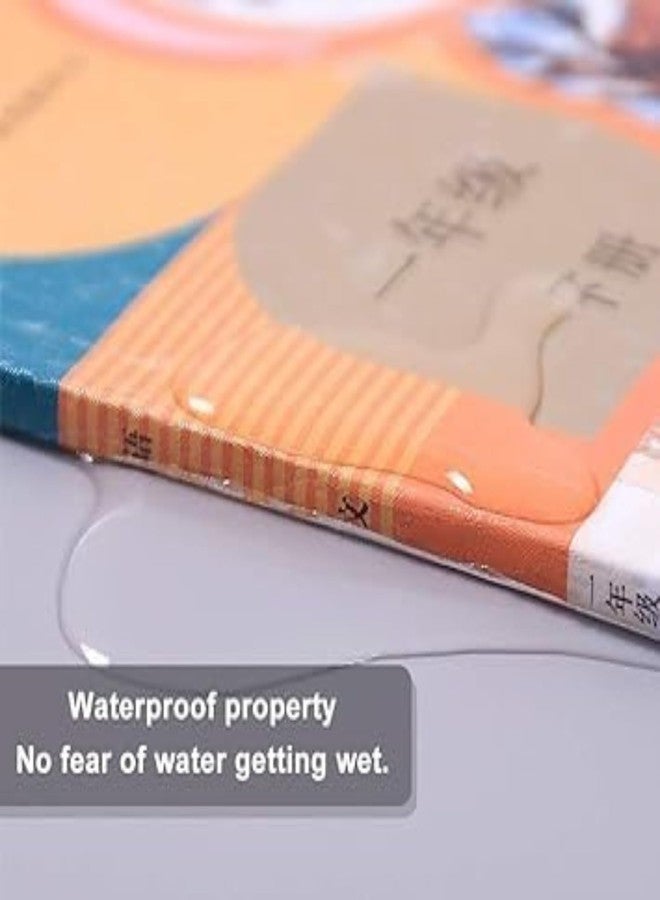 DLEST Transparent Paper Sticker Book Cover Film Clear Matte for Craft 30Pcs Waterproof School Textbook Protective Case Cover Can Be Cut Self-Adhesive A4 Cover Paper (3 Different Size -10 Each) - Image 4