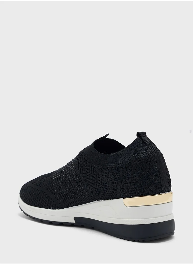Truffle Pull On Low Top Wedge Sneaker