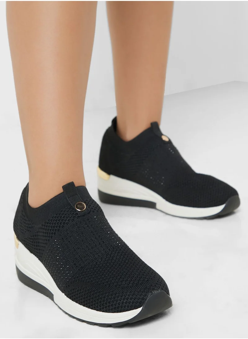 Truffle Pull On Low Top Wedge Sneaker