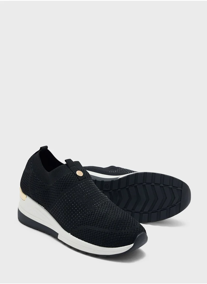 Truffle Pull On Low Top Wedge Sneaker