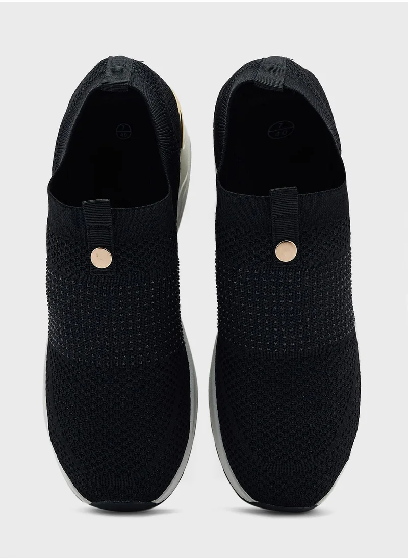 Truffle Pull On Low Top Wedge Sneaker