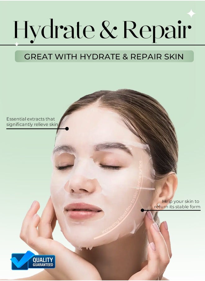 Muna Belleza Aloe Vera Soothing & Hydrating Mask Sheet - Deep Moisture, Korean Skincare Formula, For All Skin Types, 25ml  - Image 2