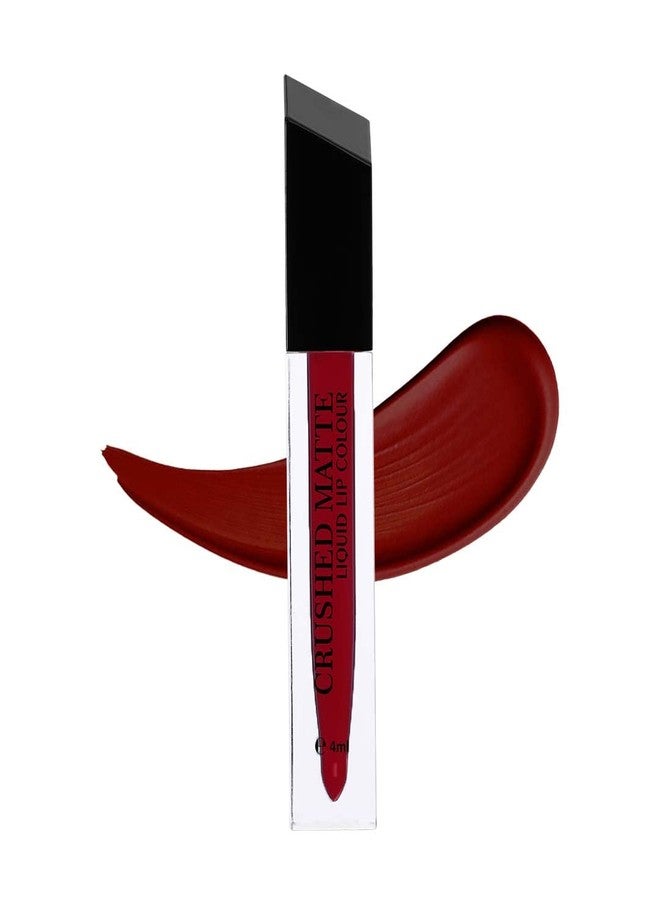 Million Colors Liquid Lipstick for Women | Crushed Matte Finish | Waterproof, Smudge-Proof, Highly Pigmented & Transfer-Proof | Long-Lasting Up to 12 Hrs | 04 ml (Belfast 06) - Image 1