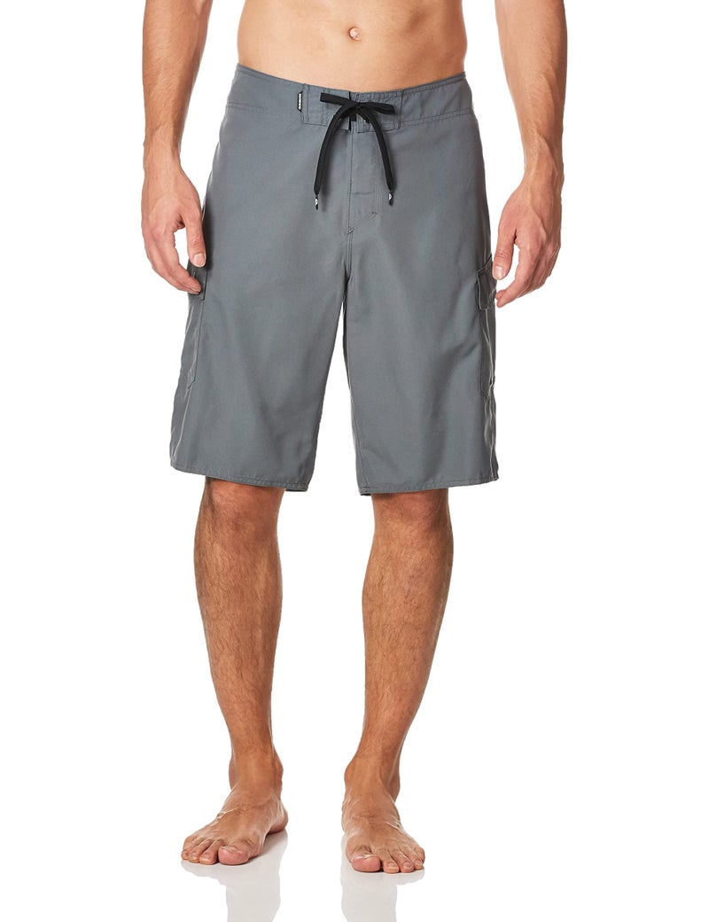 Quiksilver mens Manic 22 Inch Length Cargo Pocket Boardshort Swim Trunks, Iron Gate Grey, 40 US
