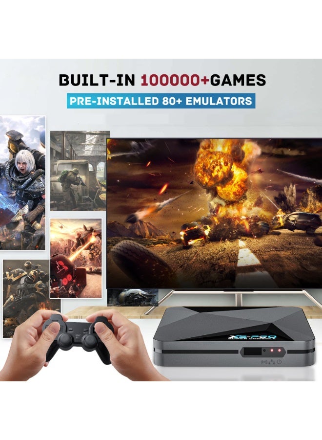 كينهانك جهاز ألعاب Kinhank Retro، Super Console X2 Pro مزود بـ 100000 لعبة، جهاز ألعاب فيديو بنظام Android 9.0/Emuelec 4.6، إخراج 4K UHD، 2.4G/5G، بلوتوث 5.0 - Image 3