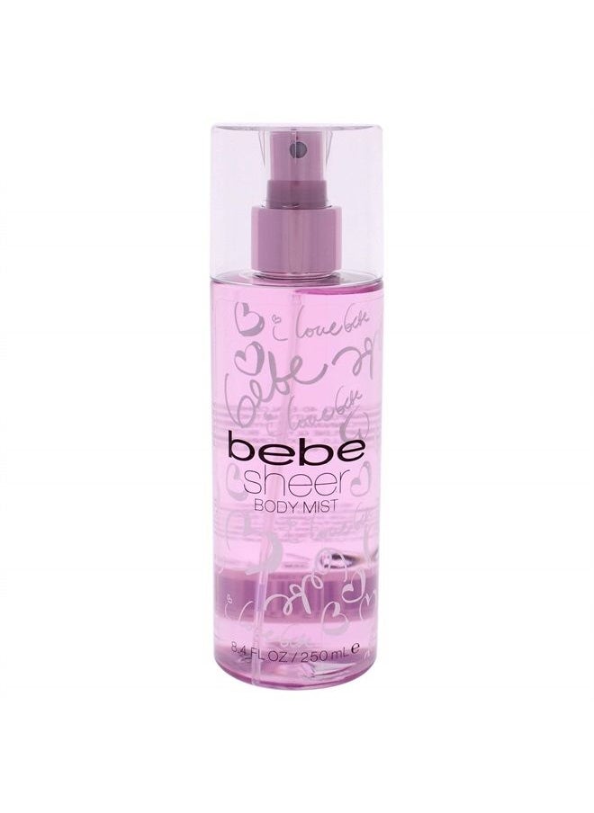 Huieter Bebe Sheer Body Mist for Women, 8.4 Fl Oz 