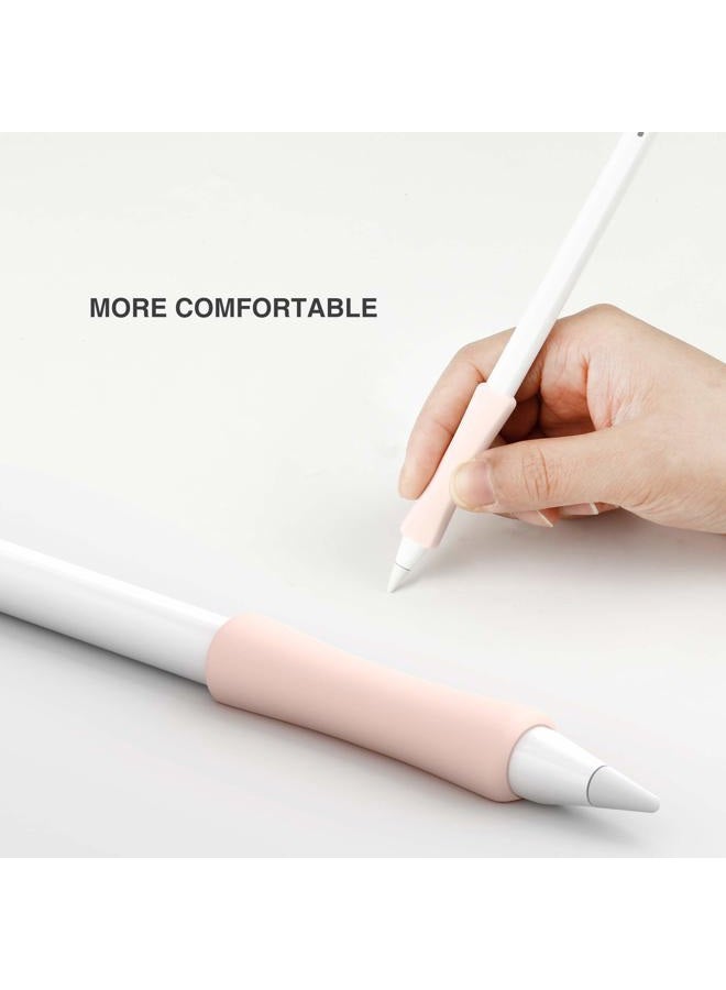 ELETIUO 3 Pack iPencil Grips Case Cover Silicone Sleeve Holder Compatible with Apple Pencil (USB-C)&Apple Pencil (2nd Generation),iPad Pro 11 12.9 inch 2018(White, Pink, Purple) - Image 5