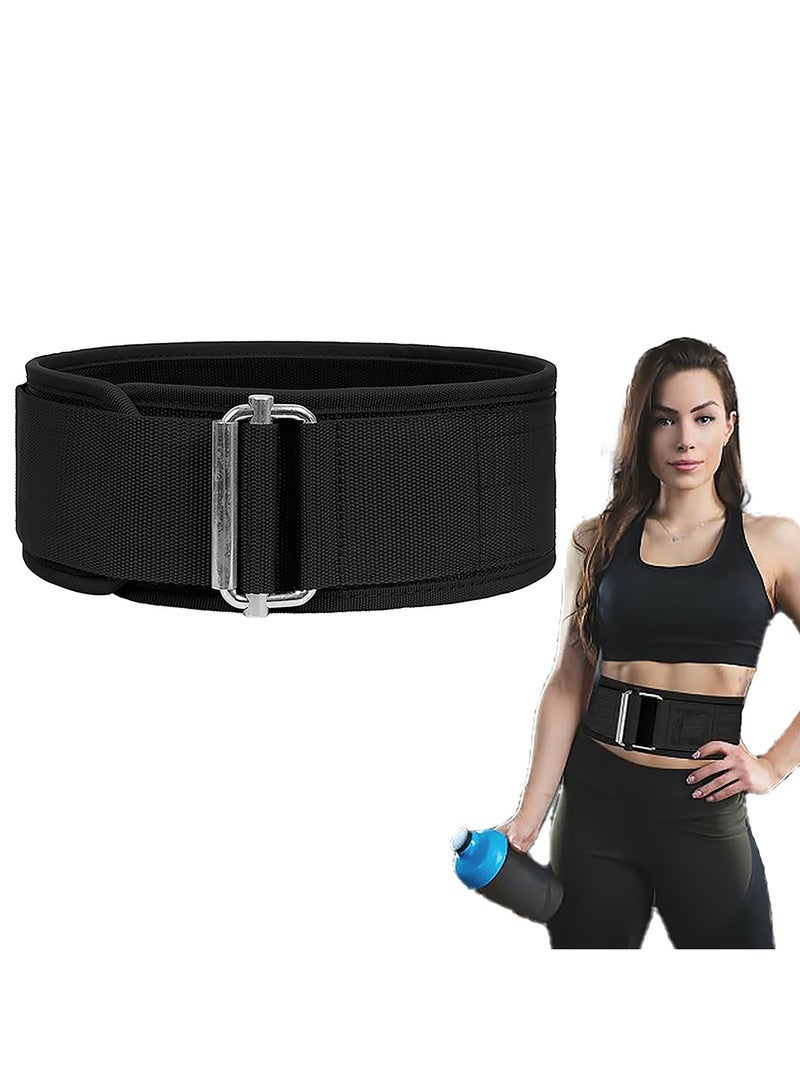 Generic Adjustable Weight Lifting Belt For Cross Training Self-Locking Nylon Weightlifting Belt Back Support for Squats Deadlifts Gym Workout - Image 1