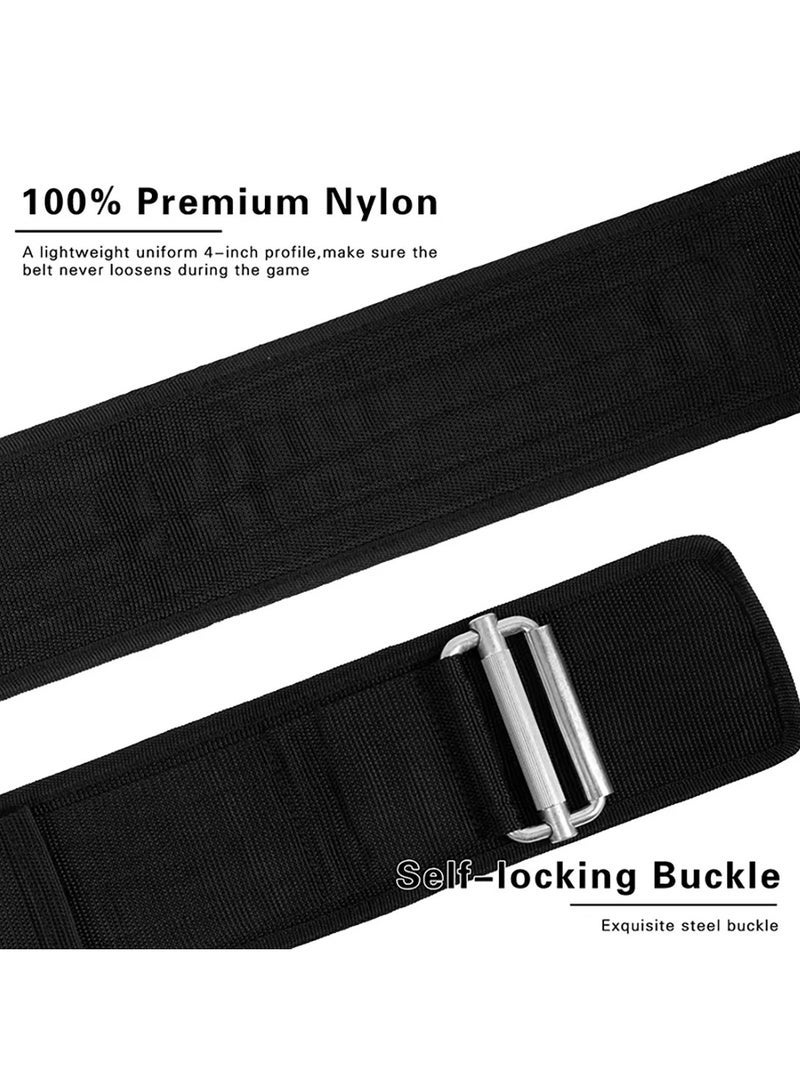 Generic Adjustable Weight Lifting Belt For Cross Training Self-Locking Nylon Weightlifting Belt Back Support for Squats Deadlifts Gym Workout - Image 3