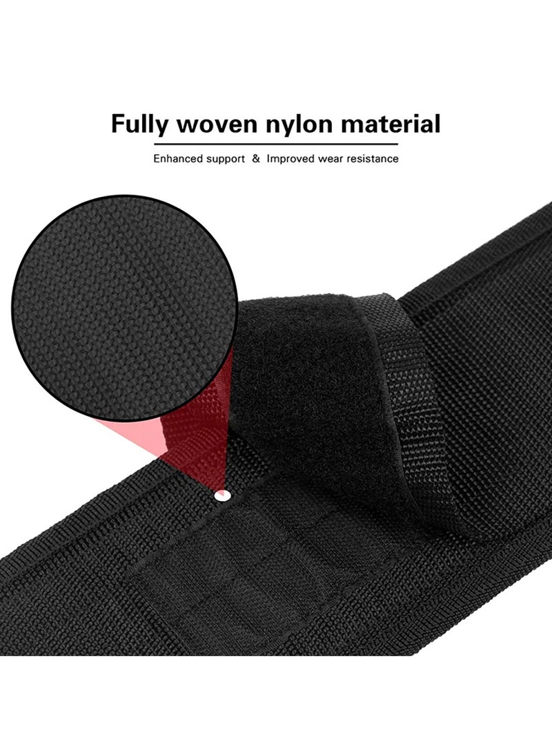 Generic Adjustable Weight Lifting Belt For Cross Training Self-Locking Nylon Weightlifting Belt Back Support for Squats Deadlifts Gym Workout - Image 4