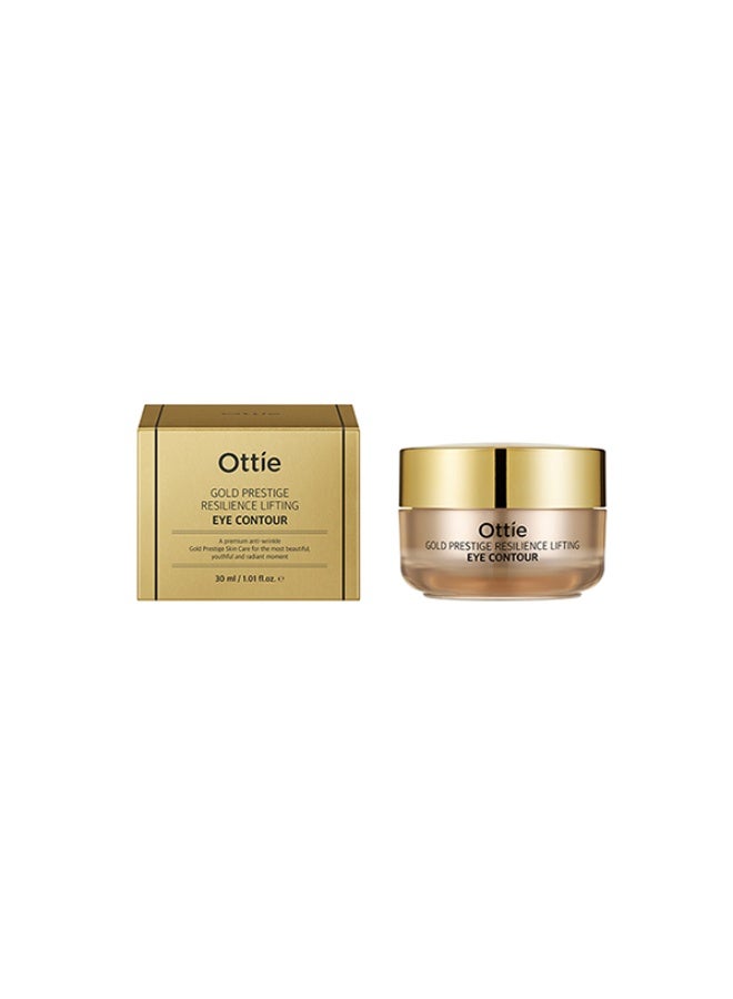 أوتي كريم عيون Ottie Gold Prestige Resilience Lifting بحجم 30مل | يُقلل تجاعيد العيون | يُشدّ ويرفع محيط العيون | مضاد للشيخوخة - Image 1