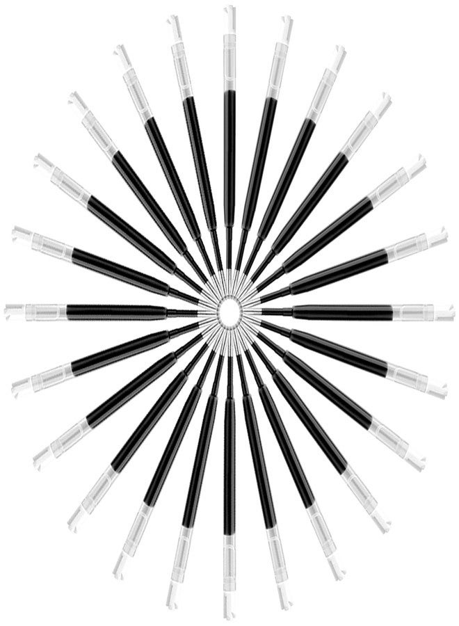 DunBong G2 Gel Ink Pen Refills, for Retractable Gel Pens, Gel Ink Rollerball Pens, 0.5mm Fine Point, Pack of 5 (Black) - Image 4