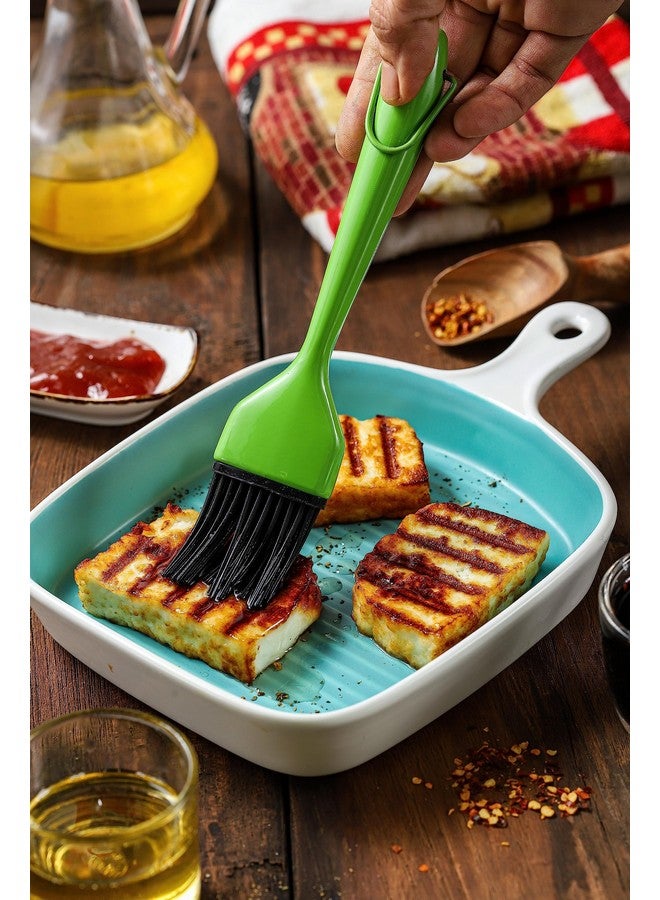 Clazkit Silicone Basting Brush, Stainless Steel Basting Brush with Silicone Bristles for BBQ/Grilling/Pastry/Turkey Baster, BPA Free- Green - Image 3