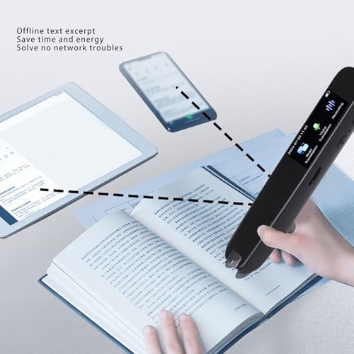 Wisoqu Translation Scanning Pen, Mobile Scanner Translator, Reading Pen, 112 Language Translating Device, OCR Digital for Language Learners Business Travel Meetings - Image 3