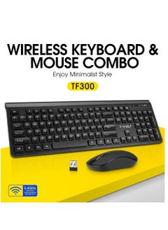 T-WOLF Wireless Silent Keyboard and Mouse Combo Portable Multimedia set For Macbook PC Gamer Computer Laptop Office  - Image 1