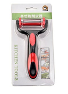 HaveDream 3-In-1 Peeler, Grater, Creative Multi-Function Rotating Vegetable And Fruit Peeler (Red And Black)  - Image 4