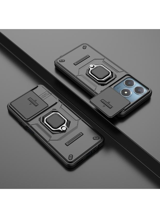 S-TOP Case For Realme C63 4G Global Sliding Camshield TPU + PC Shockproof Phone Case with Holder - Image 2