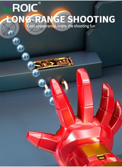 GROIC Iron Man Arm Gel Ball Blaster, Electric Water Bomb Launcher for Kids, Iron Man Shooters Blaster Toys with 1000 Gel Balls, Wearable USB Splatter Ball Blaster for Outdoor Shooting Game Party Favors  - Image 4