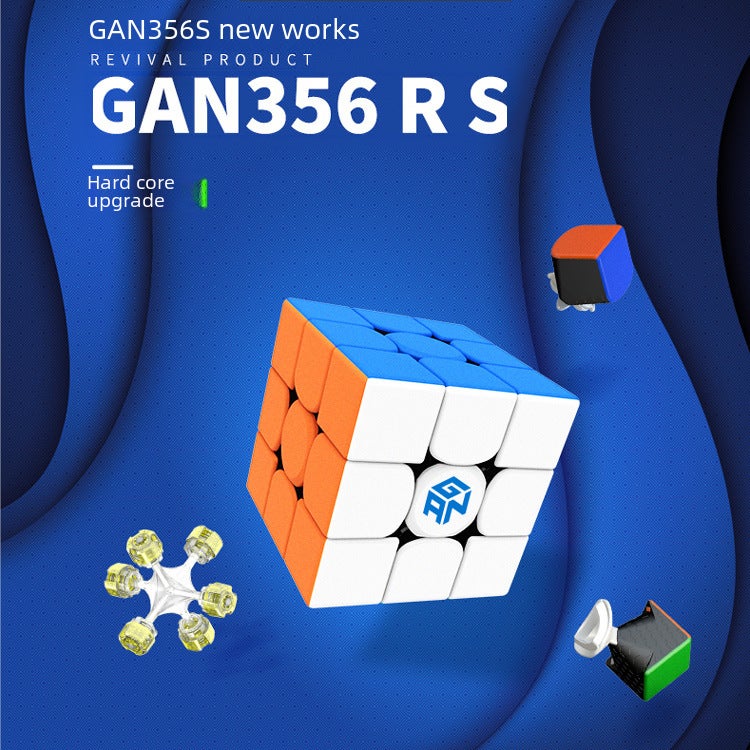 Gan356Rs Colorful Rubik's Cube Competition Special Speed Twist Three-Level Puzzle Fun Entry Gan356R Upgraded Version Magic(356 RS2 upgraded version) - Image 3
