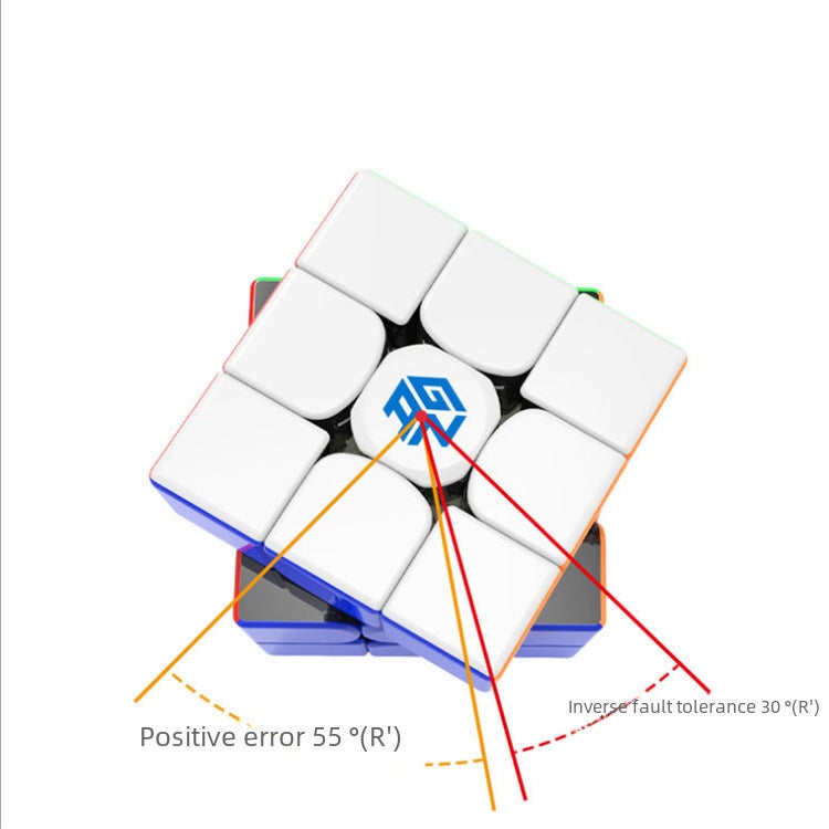 Gan356Rs Colorful Rubik's Cube Competition Special Speed Twist Three-Level Puzzle Fun Entry Gan356R Upgraded Version Magic(356 RS2 upgraded version) - Image 5
