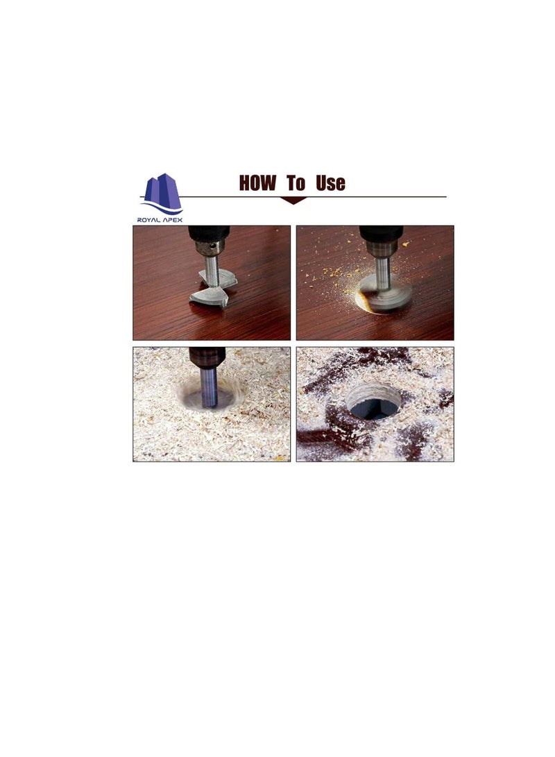 Wood Hole Saw Drill Bit Carbon Steel Woodworking Hole Saw Set Wood Cutter Auger Opener Round Shank Drilling Cutting Tool in Wooden Box Storage (35mm)  - Image 2