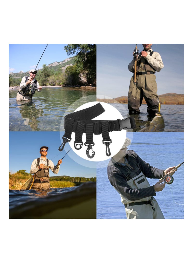 KASTWAVE Adjustable Waist Multi-functional Fishing Wading Belt with Hook - Image 3