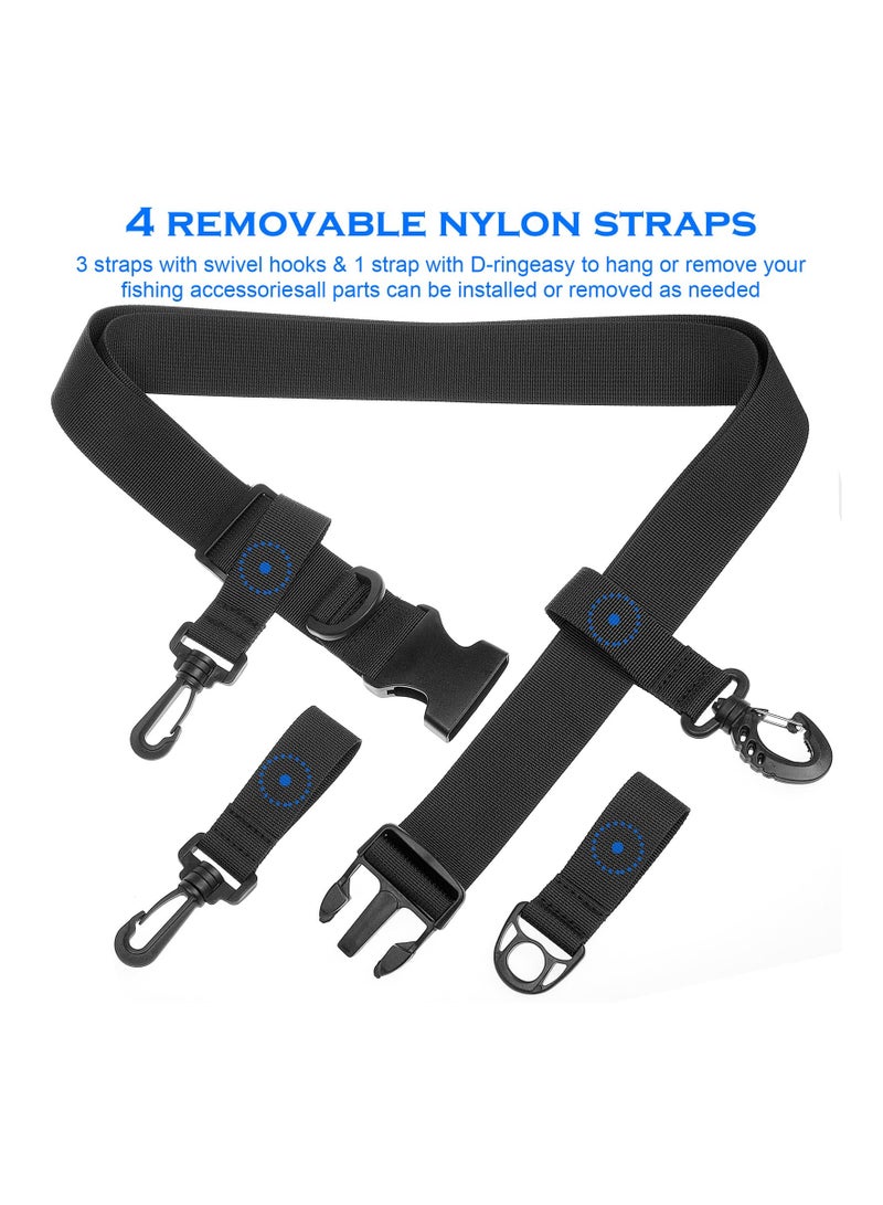 KASTWAVE Adjustable Waist Multi-functional Fishing Wading Belt with Hook - Image 5