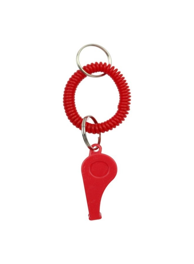 Generic Plastic Color Whistle Telephone Line Spring Plastic Keychain Bracelet Children Spring Ring Whistle Direct Supply-Color:6130 Ring Whistle ] - Image 1