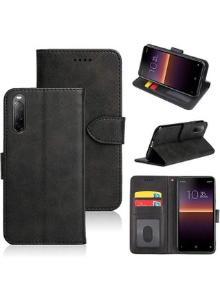 Calfskin Leather Texture Card Wallet Phone Case Cover for Sony Xperia 10 II (Black) - pzsku/ZCE748887EF2875E3CDA1Z/45/_/1689820785/16f70051-ea4d-45ba-bf04-bad4854f655b