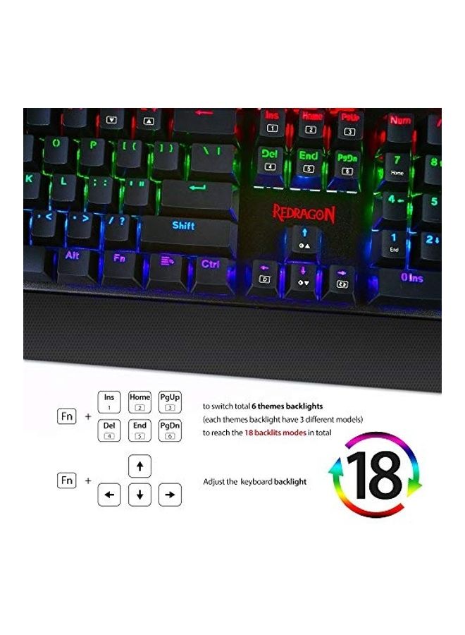 REDRAGON K557 RGB Backlit Mechanical Gaming Keyboard - Image 5