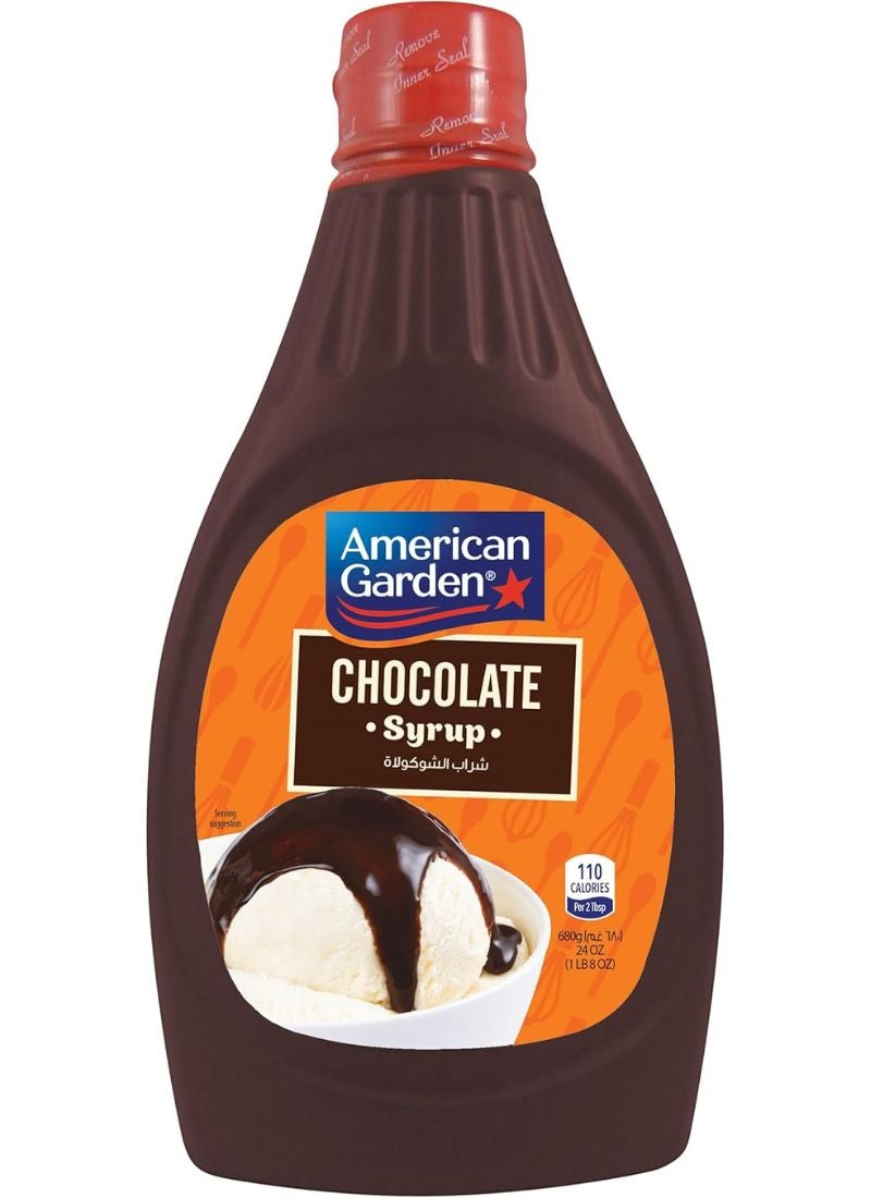 American Garden Chocolate Syrup 680g - Image 1
