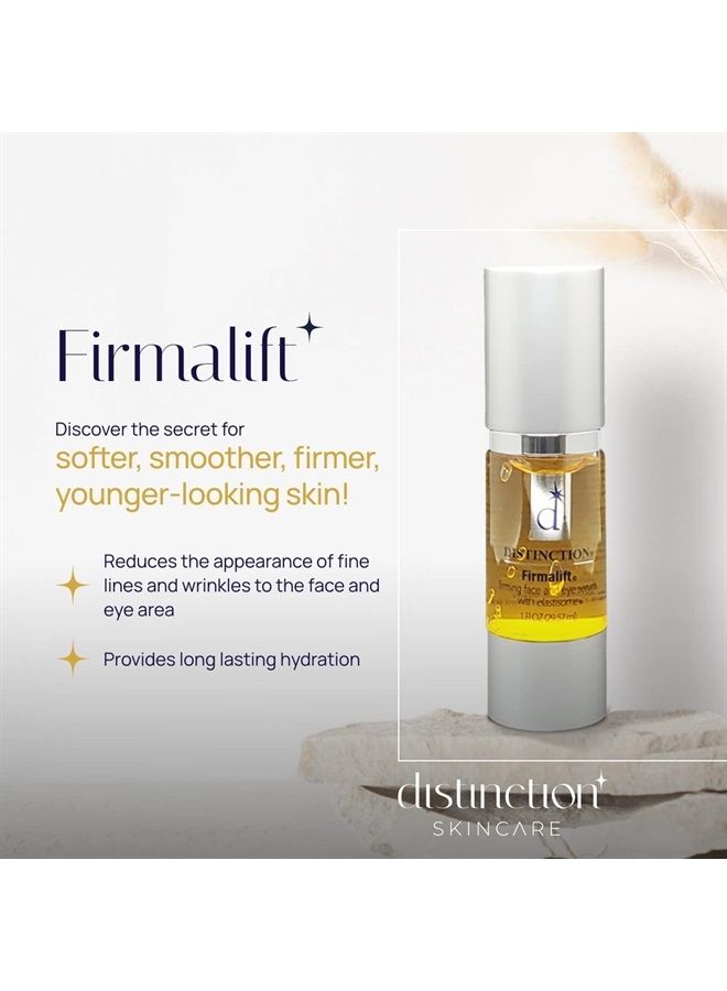 Distinction Firmalift Firming Face & Eye Serum – Anti Aging Serum Lotion Cream and Moisturizer | Helps Reduce the Appearance of Fine Lines and Wrinkles, Soothes (1 Fl Oz, 2 Pack)  - Image 1