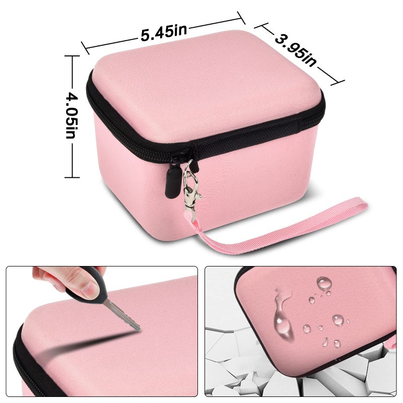 Comecase Vlogging Camera Case Compatible with Duluvulu/for TEBNGIHNM/for zheozeig/for Oiadek 4K Digital Cameras for Youtube. Vlog Camera Carrying Storage for Lens, Cable and Other Accessories - Pink - Image 5