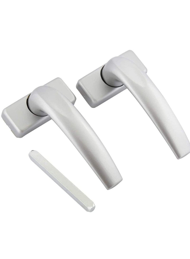 ROBUSTLINE Robustline Aluminum Door Handle With 20MM Lock Body, Heavy Duty Door Handle Set. (Silver)  - Image 2