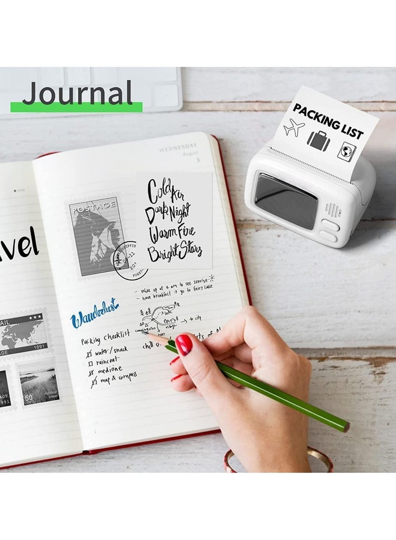 Mini Printer A2 Wireless Bluetooth Pocket Label Maker, Versatile Photo, Memo and QR Code Printing ,Portable, Eco Friendly, Compatible with iOS & Android Includes Thermal Paper Roll  - Image 2