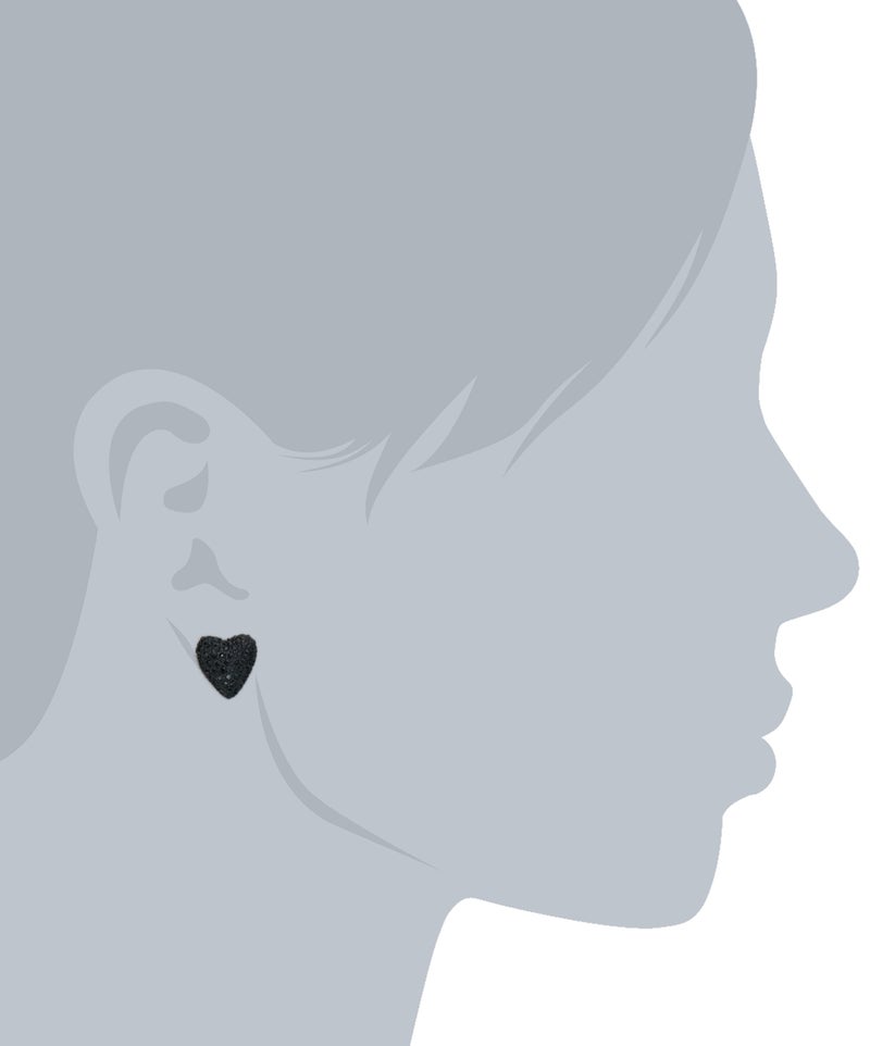 Betsey Johnson Heart Stud Earrings - Image 2