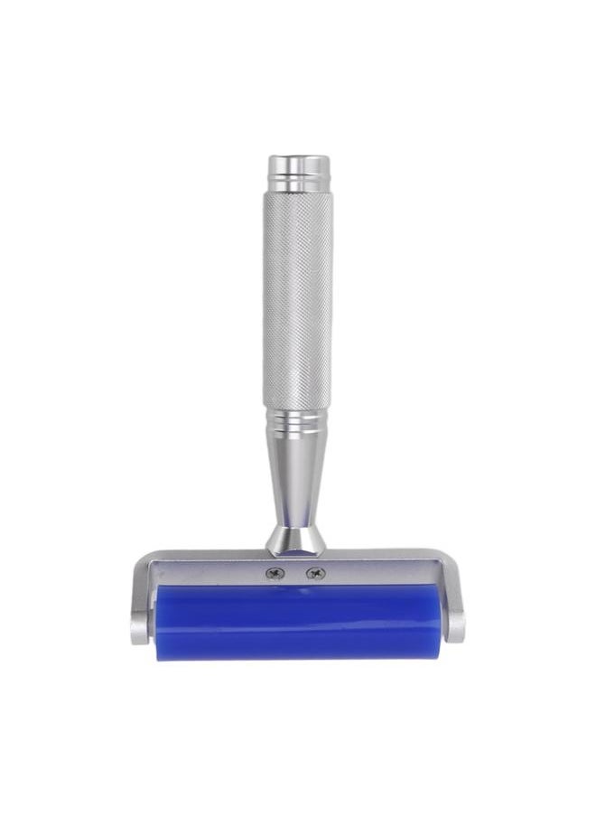 NIBEMINENT Dust Removal Roller Silicone Soft Aluminum Alloy Handle Iron Bearing Anti Static Roller for Film Dust Fibers Powder 4in / 10.16cm  - Image 1