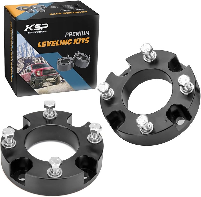 KSP PERFORMANCE KSP 2" Leveling Kits for Tundra 2007-2026, 2pcs Front Level Lift Spacer Compatible with Toyota Tundra Sequoia 2WD 4WD 2007-2026, 2in Aluminum Suspansion Strut Spacers Fit For Toyota Truck Pickup - Image 1