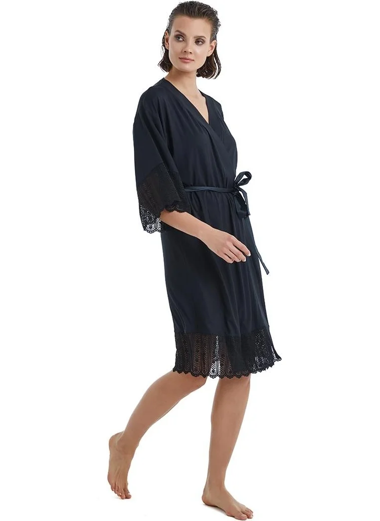 Blackspade Women's Black Dressing Gown 51300