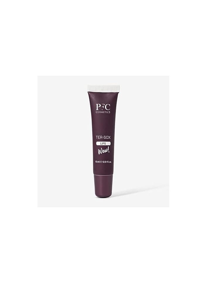 PFC Lip Volumiser Ter Sox Wow Lips 15 ml Talking Balm with Olive Oil Glyceryl Tricaprylate Linefill® Ginseng® and Hyaluronic Filling Balls® for Body Care and Lips