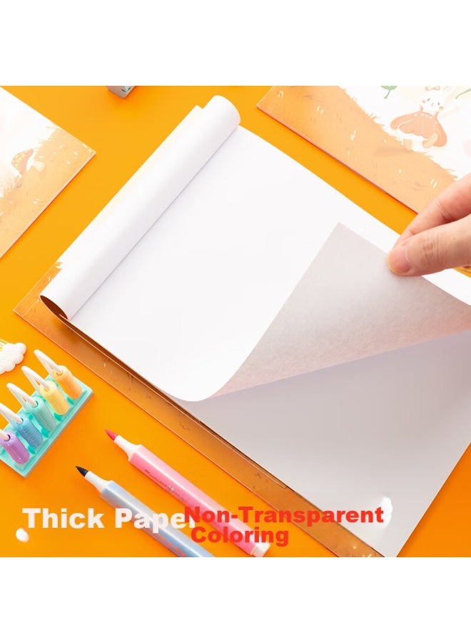 M.G M&G Stationery A4 Sketchbook Children'S Art Drawing Book Drawing Pad For Kindergarten And Elementary School Students, White Paper Mushroom Rabbit 5-Pack Apyuw84Kc Christmas Gift - Image 5