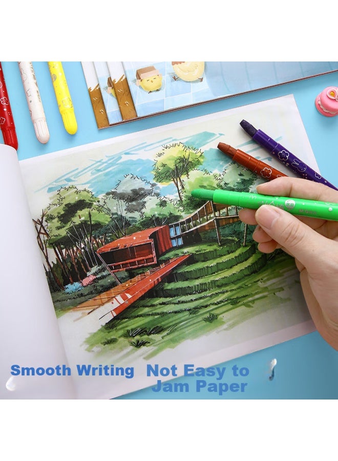M.G M&G Stationery A4 Sketchbook Children'S Art Drawing Book Drawing Pad For Kindergarten And Elementary School Students, White Paper Mushroom Rabbit 5-Pack Apyuw84Kc Christmas Gift - Image 2